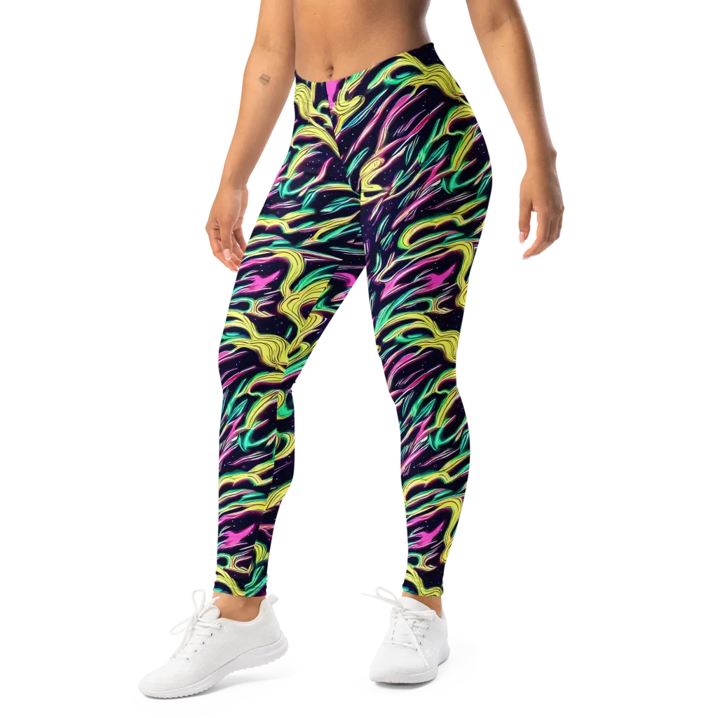 Casson's Whirl on Leggings — Left Front