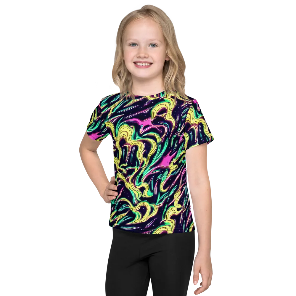 Casson's Whirl on Kids Crew Neck T-Shirt — Front