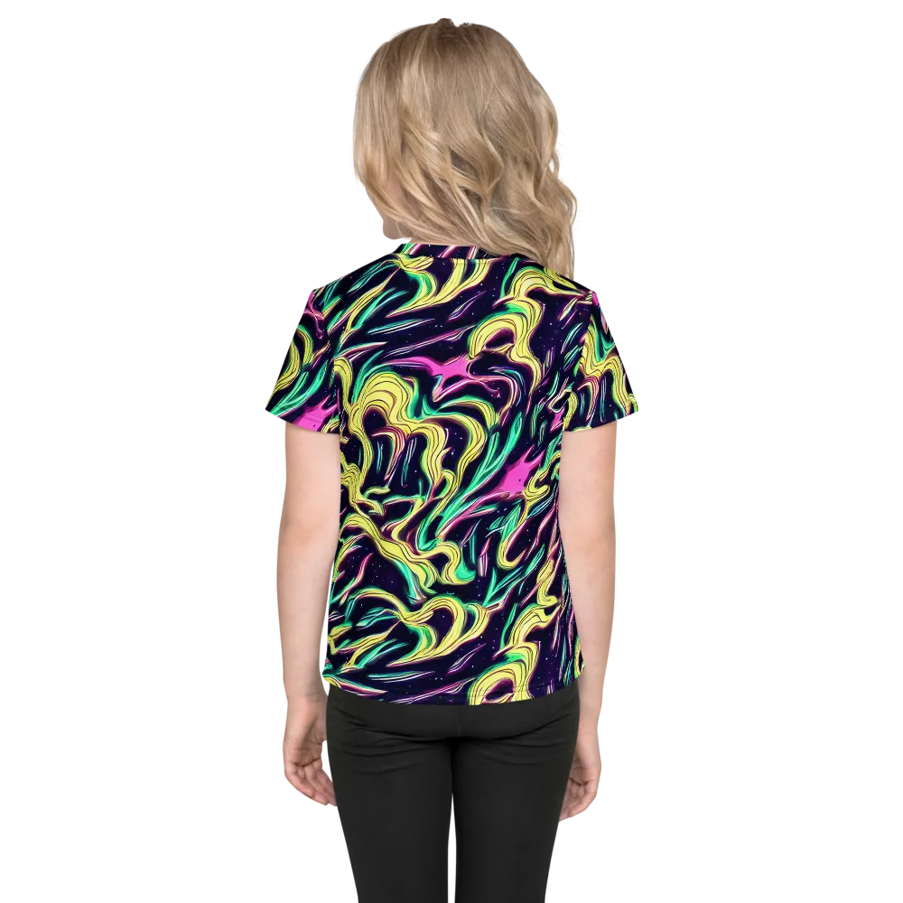Casson's Whirl on Kids Crew Neck T-Shirt — Back