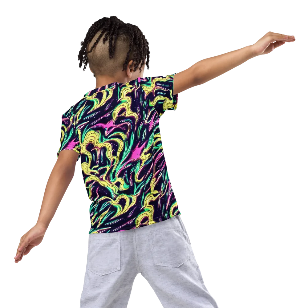 Casson's Whirl on Kids Crew Neck T-Shirt — Back