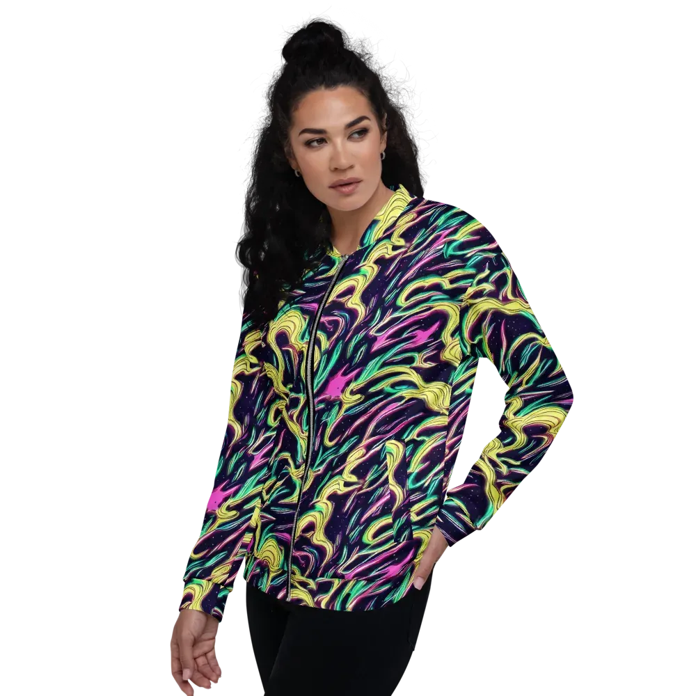 Casson's Whirl on Bomber Jacket — Left
