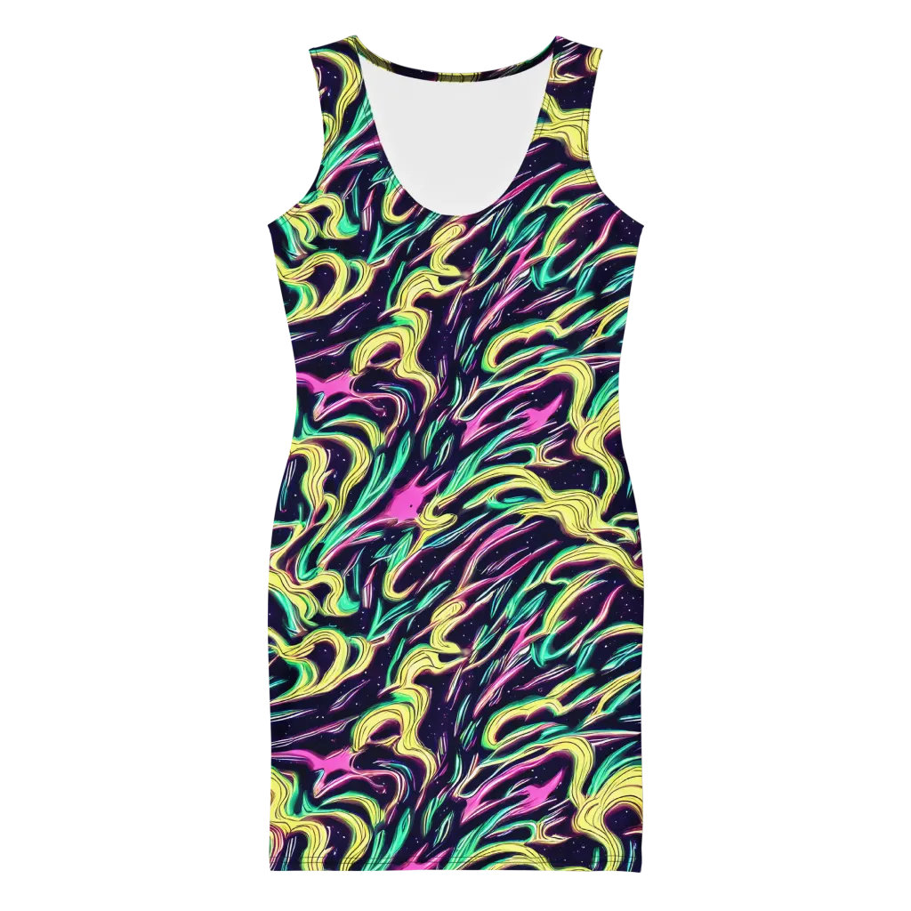 Casson's Whirl on Bodycon Dress — Front