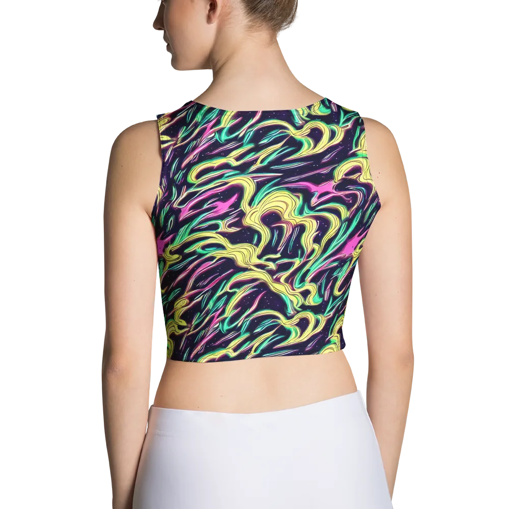 Casson's Whirl on Crop Top — Back