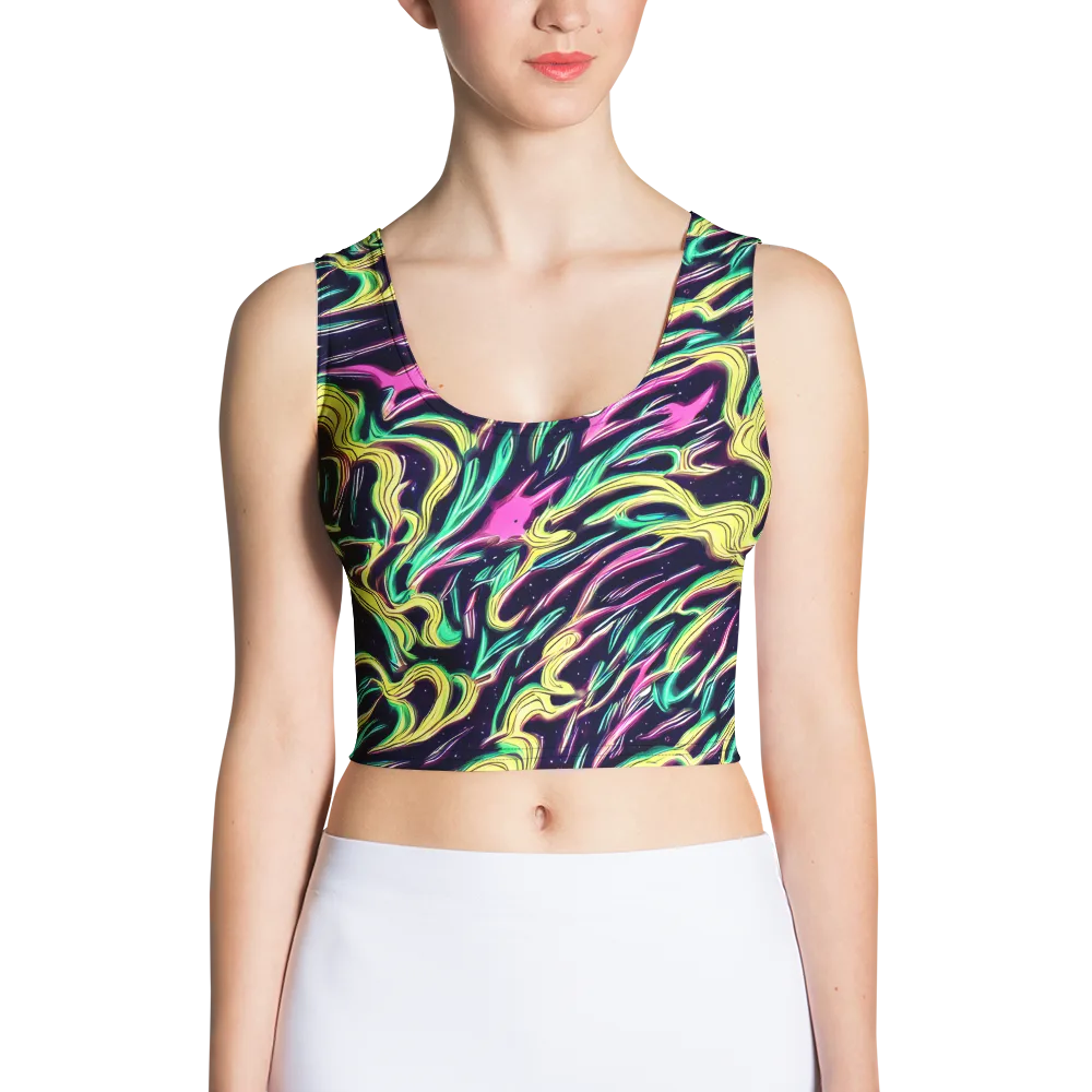 Casson's Whirl on Crop Top — Front