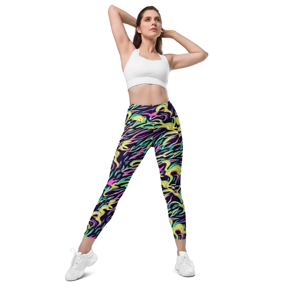 Casson's Whirl on Leggings with Pockets — Front