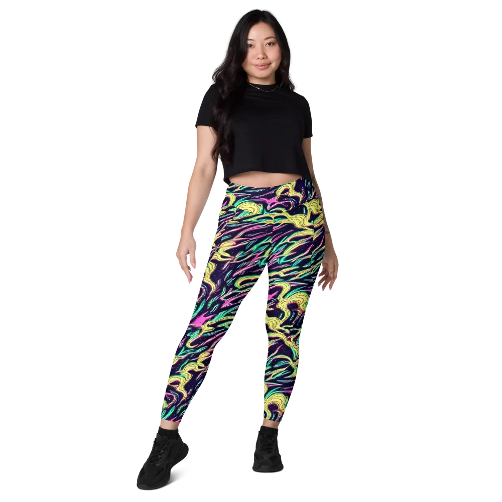 Casson's Whirl on Leggings with Pockets — Front
