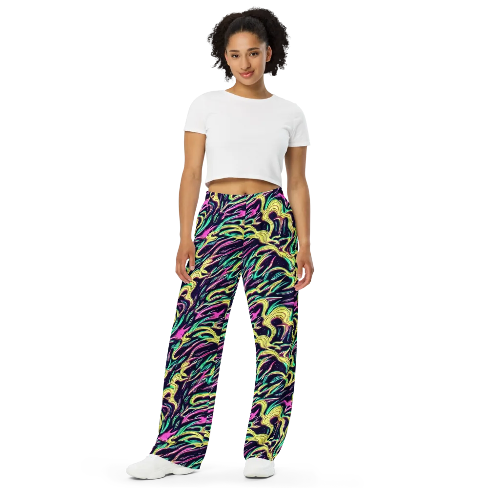 Casson's Whirl on Wide-Leg Pants — Front