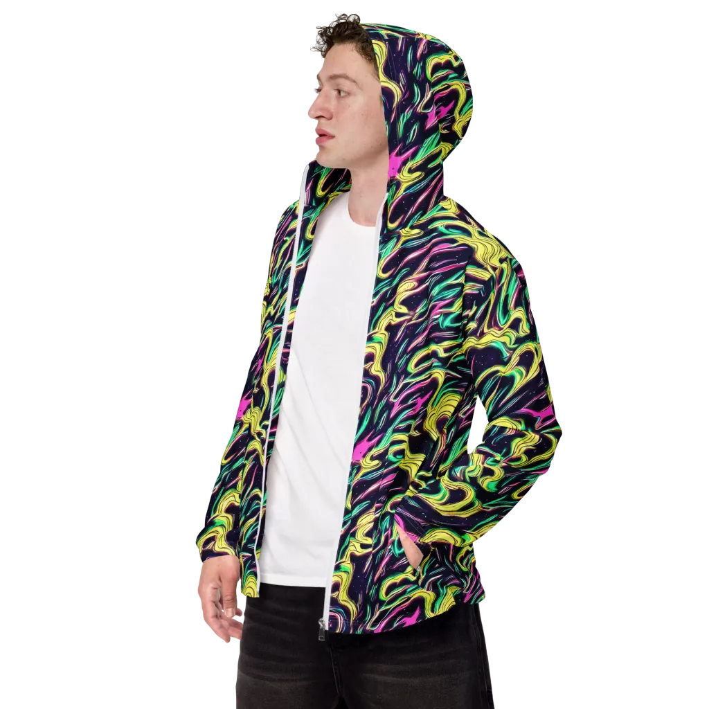 Casson's Whirl on Men's Windbreaker — Left Front