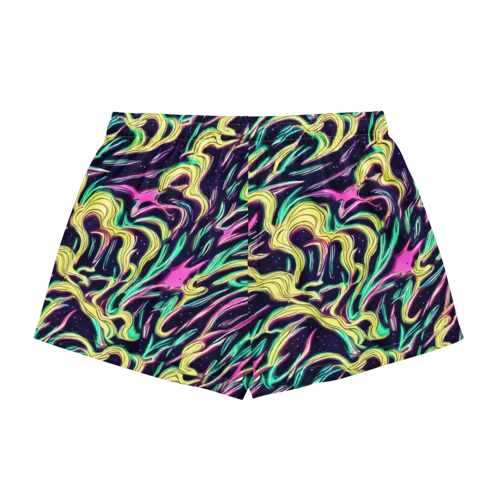 Casson's Whirl on Women's Pajama Shorts — Back