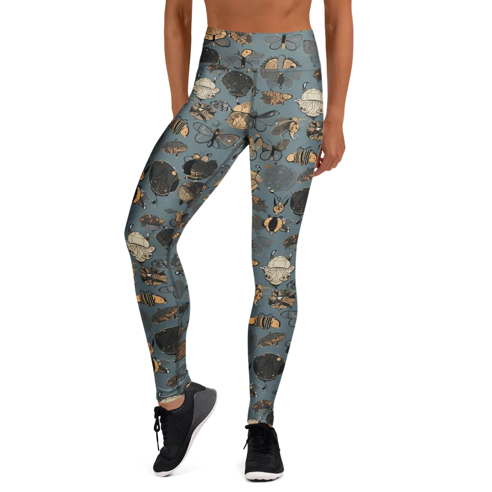Nocturnal Entomology on Yoga Leggings — Front