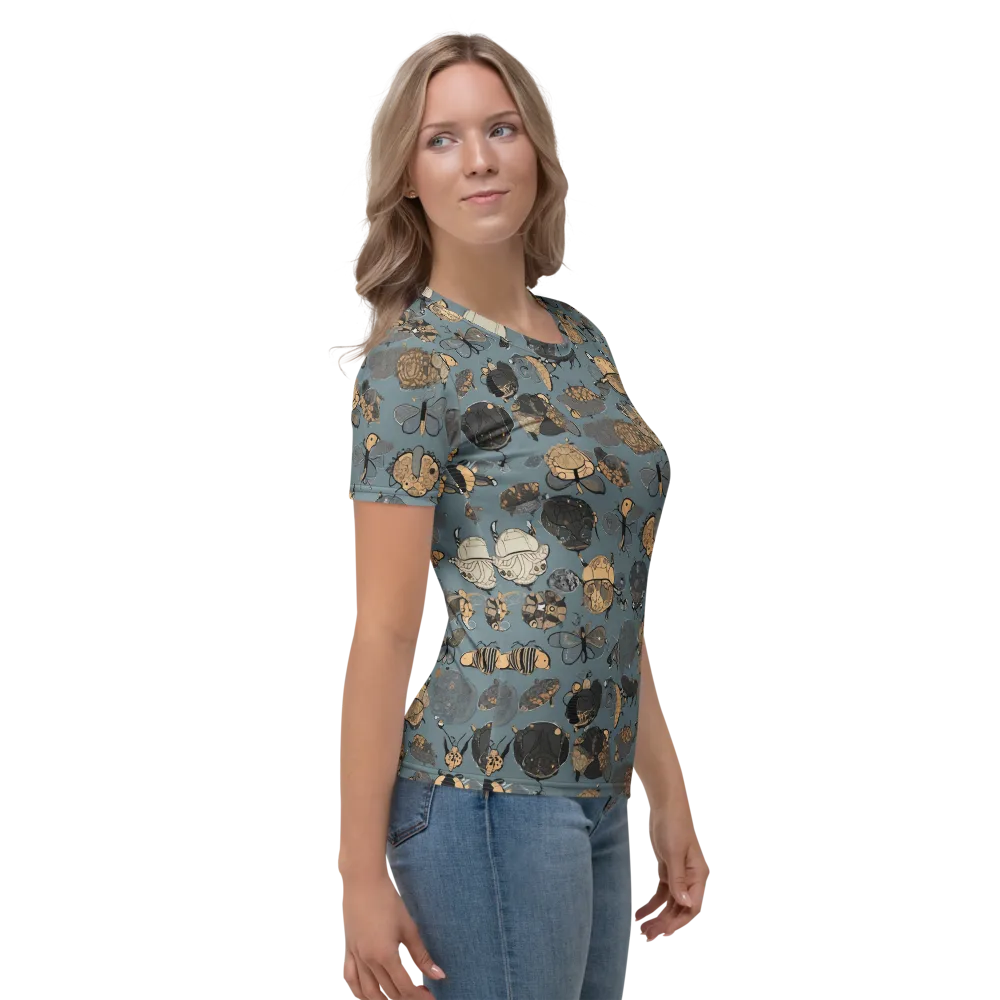 Nocturnal Entomology on Women's Crew Neck T-Shirt — Right