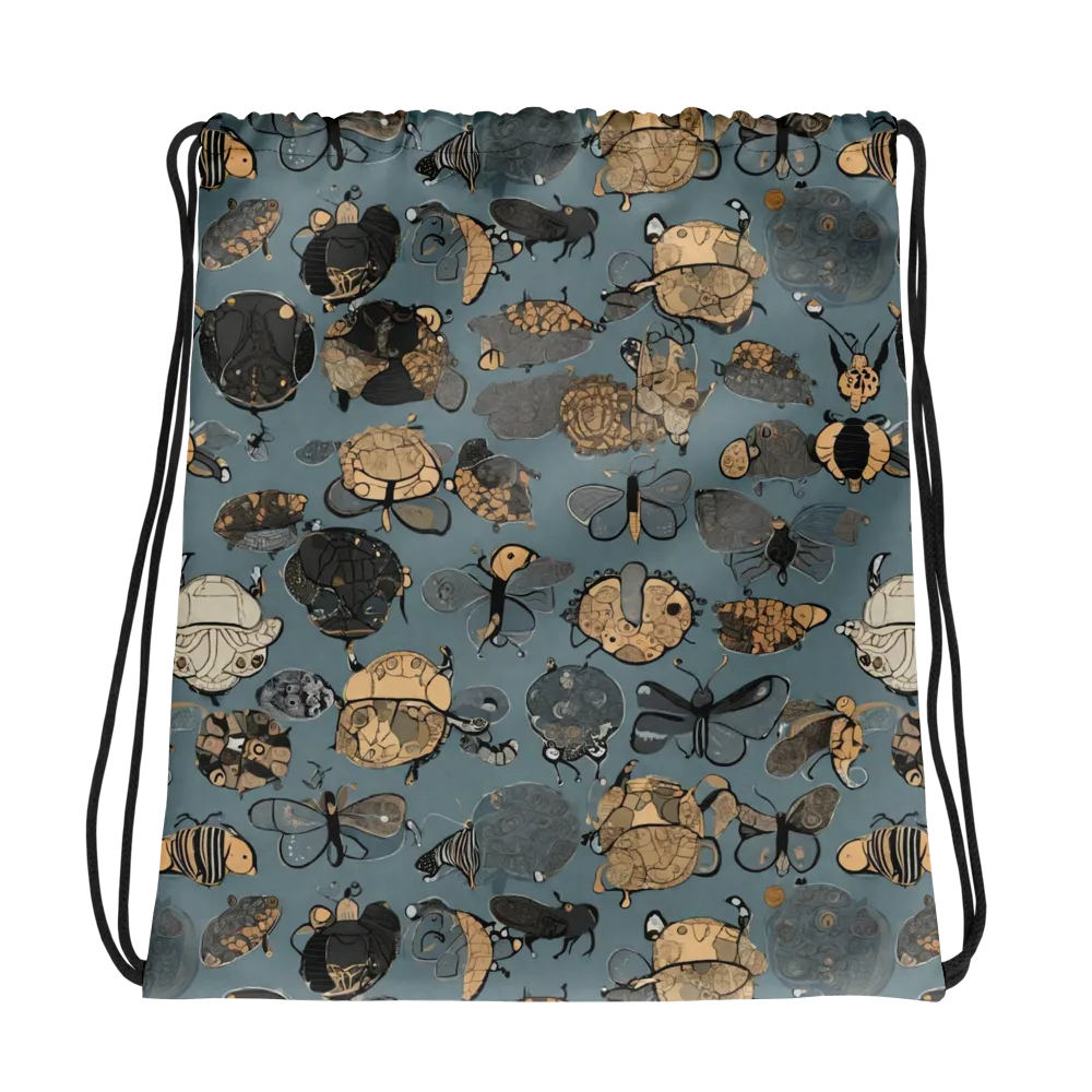 Nocturnal Entomology on Drawstring Bag — Photo