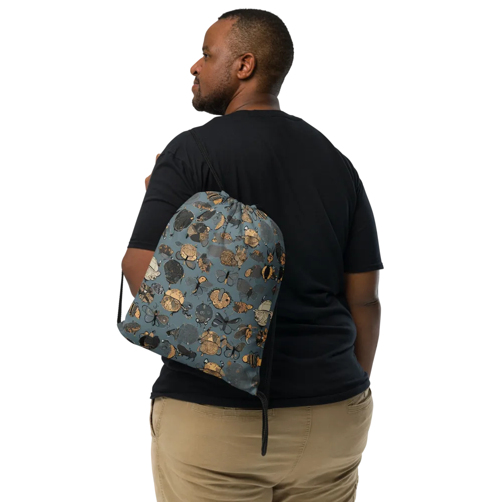 Nocturnal Entomology on Drawstring Bag — Front
