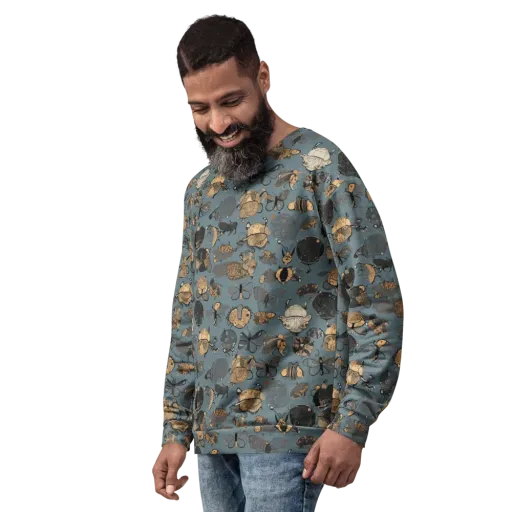 Nocturnal Entomology on a Sweatshirt