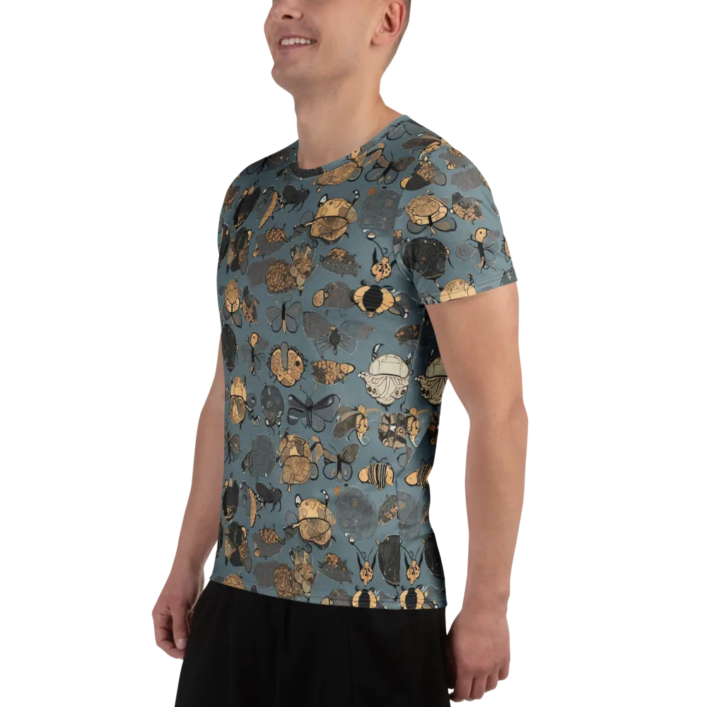 Nocturnal Entomology on Men's Athletic T-Shirt — Left