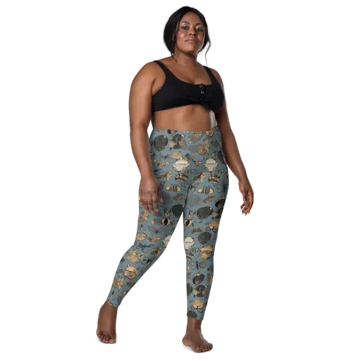 Nocturnal Entomology on a Leggings with Pockets
