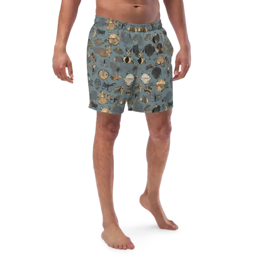 Nocturnal Entomology on a Swim Trunks