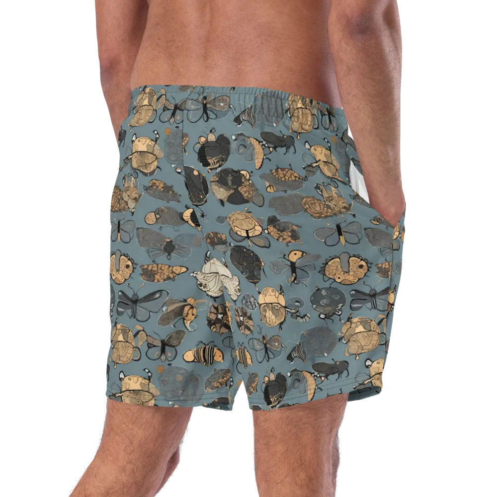 Nocturnal Entomology on Swim Trunks — Right Back