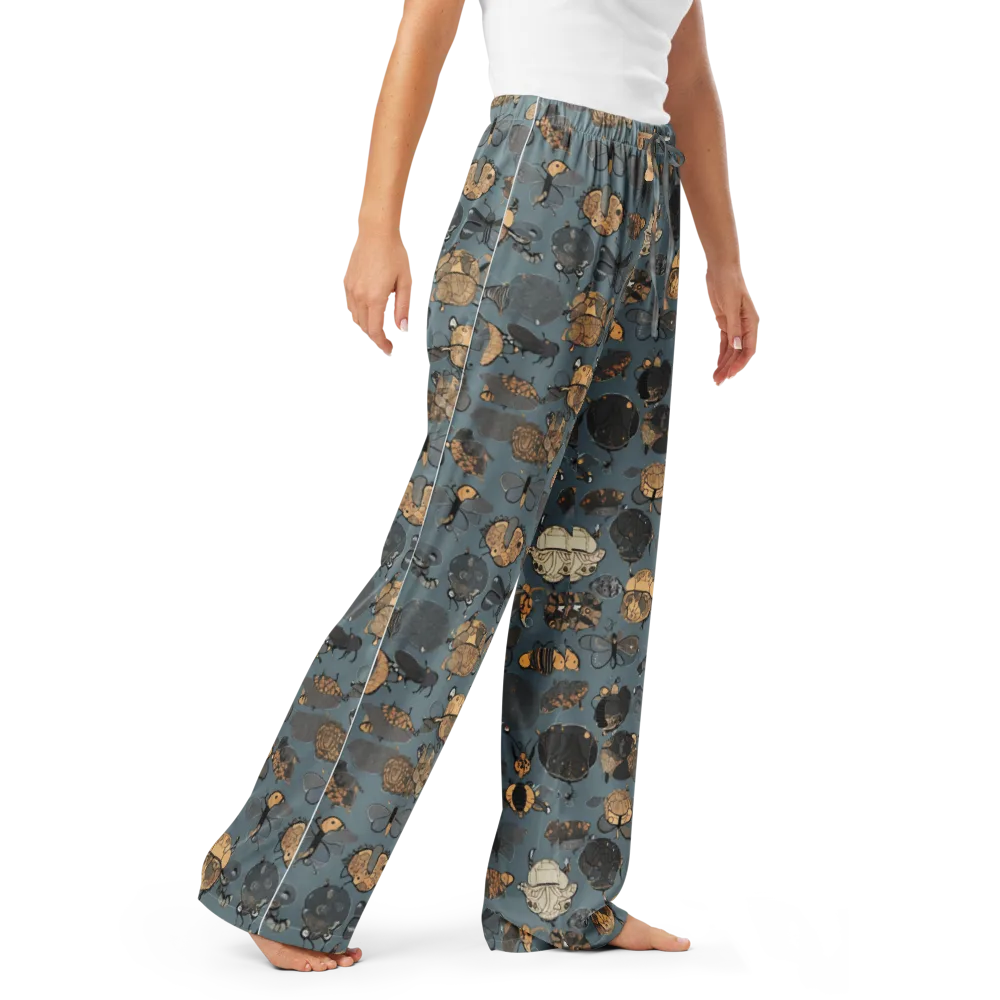 Nocturnal Entomology on Women's Pajama Pants — Right Front