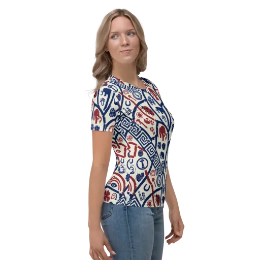 Heritage Menagerie on a Women's Crew Neck T-Shirt