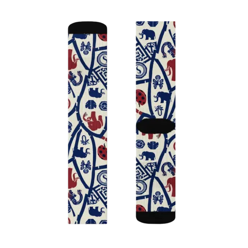 Heritage Menagerie on a Socks