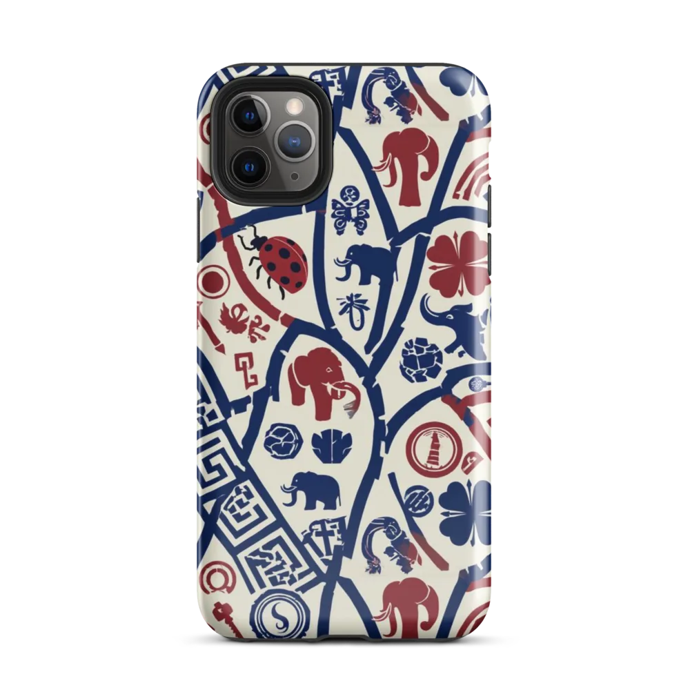 Heritage Menagerie on Tough Case for iPhone® — Front