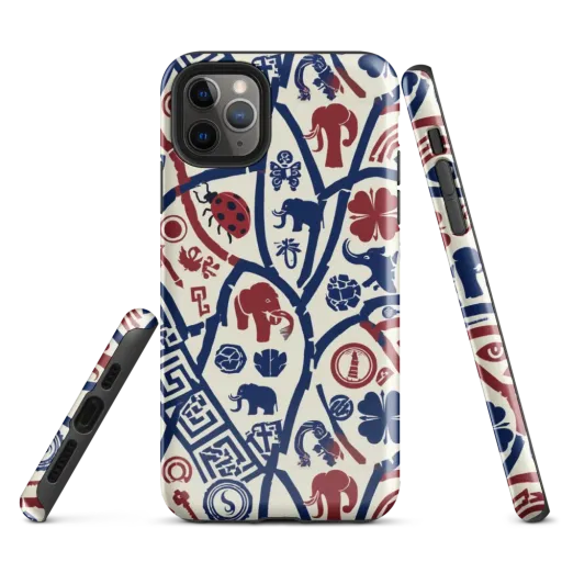 Heritage Menagerie on a Tough Case for iPhone®