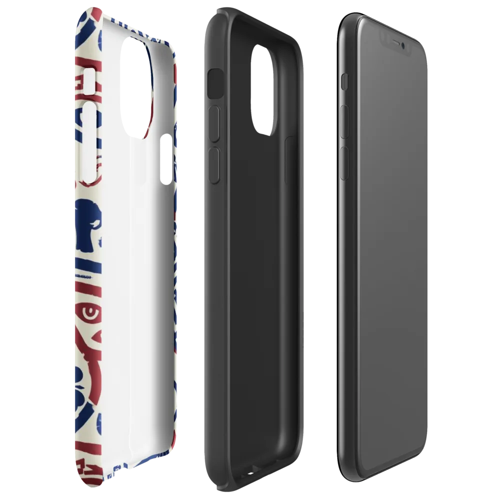 Heritage Menagerie on Tough Case for iPhone® — Right