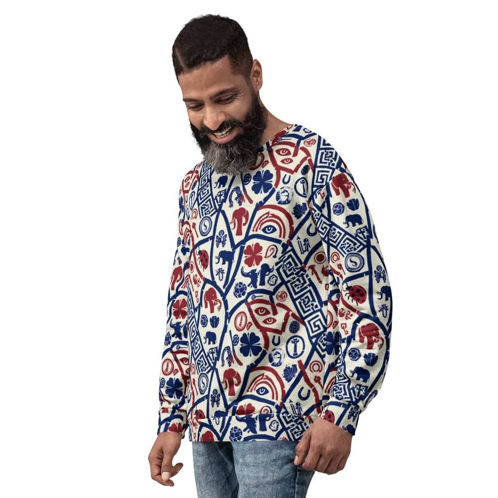 Heritage Menagerie on Sweatshirt — Left Front