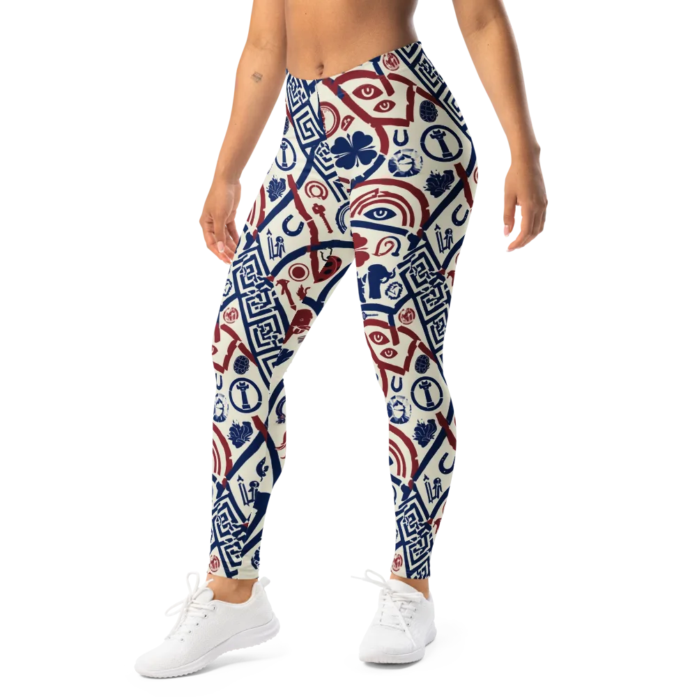 Heritage Menagerie on Leggings — Left Front