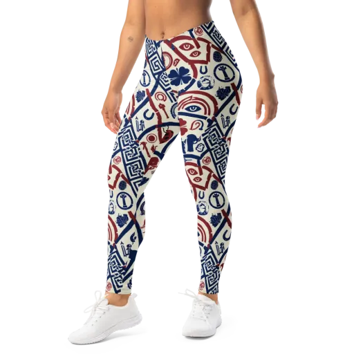 Heritage Menagerie on a Leggings