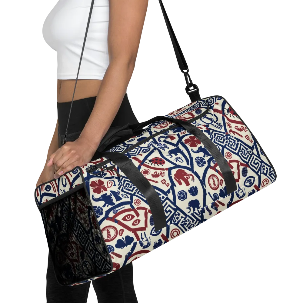 Heritage Menagerie on Duffle Bag — Front