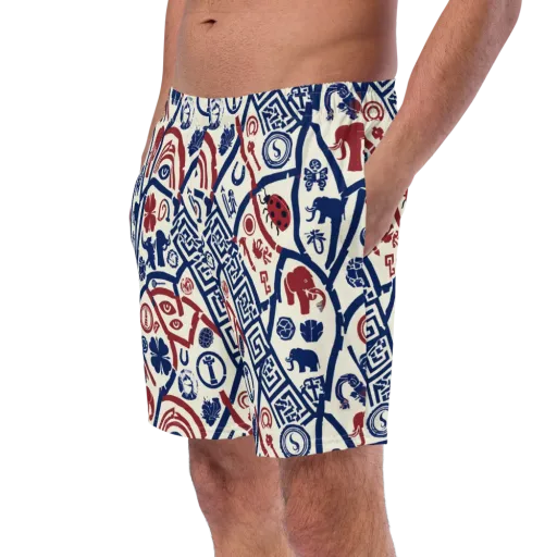 Heritage Menagerie on a Swim Trunks