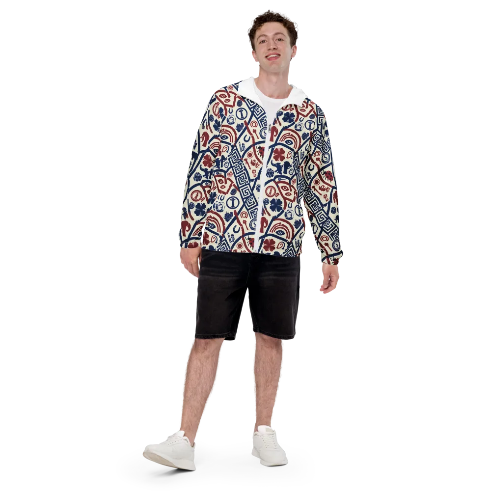 Heritage Menagerie on Men's Windbreaker — Front