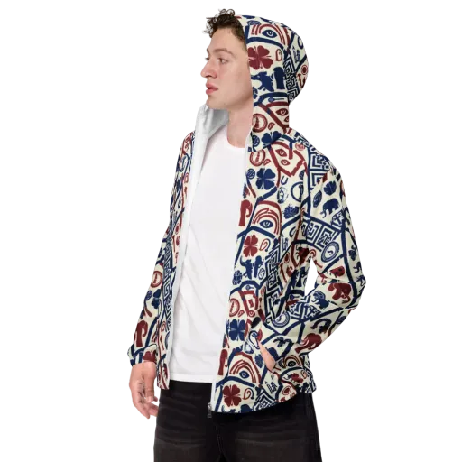 Heritage Menagerie on a Men's Windbreaker