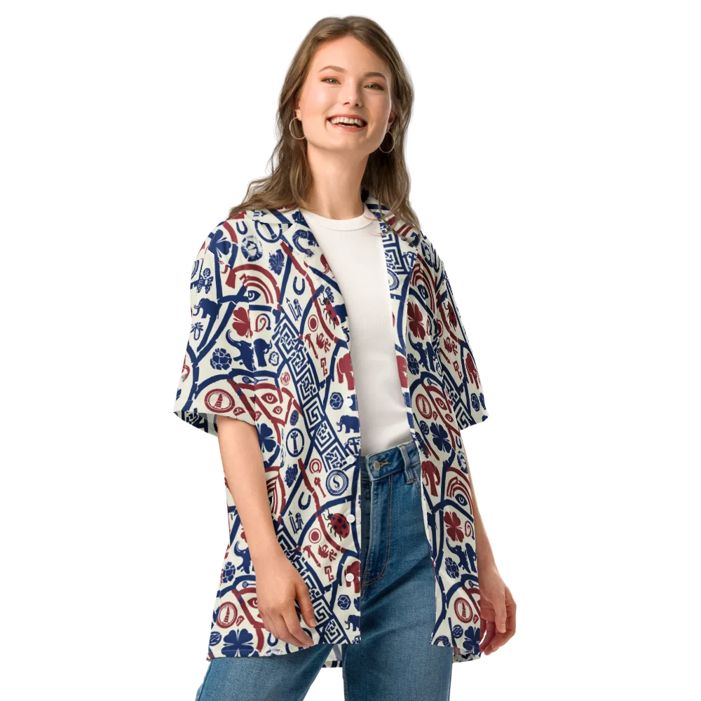 Heritage Menagerie on Button Shirt — Front
