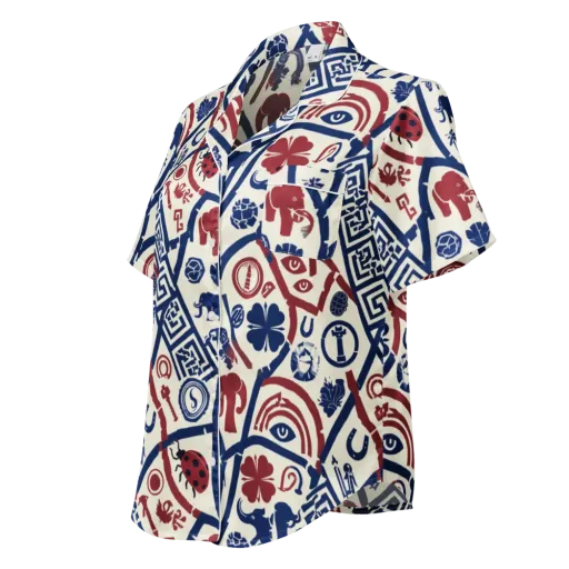 Heritage Menagerie on a Women's Short Sleeve Pajama Top