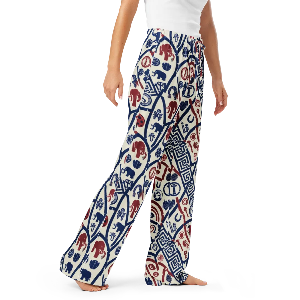 Heritage Menagerie on Women's Pajama Pants — Right Front