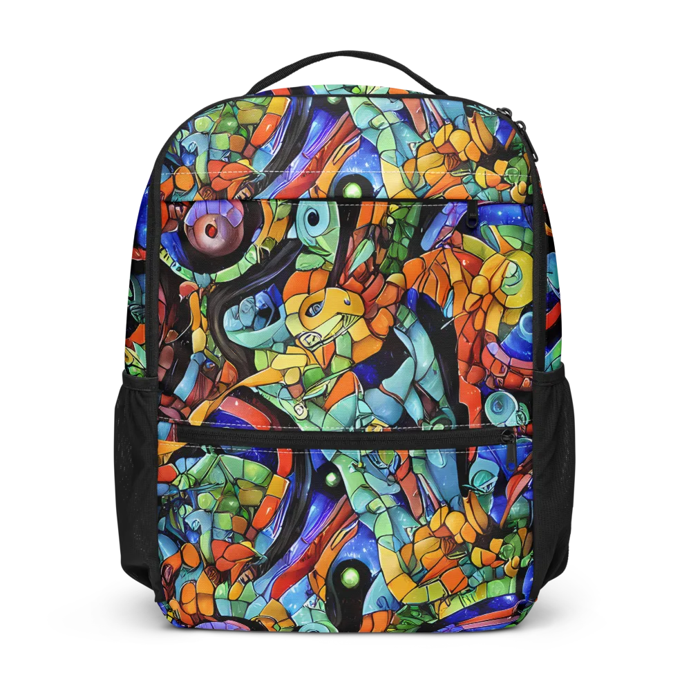 Cascade Muralista on Utility Backpack — Front
