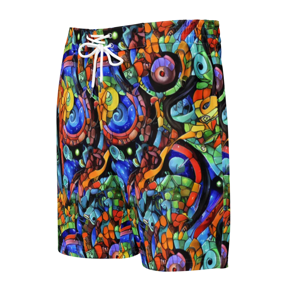 Cascade Muralista on Men's Board Shorts — Front