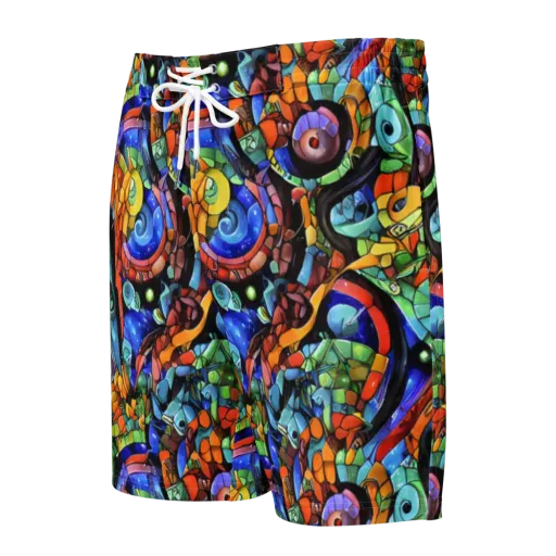 Cascade Muralista on a Men's Board Shorts
