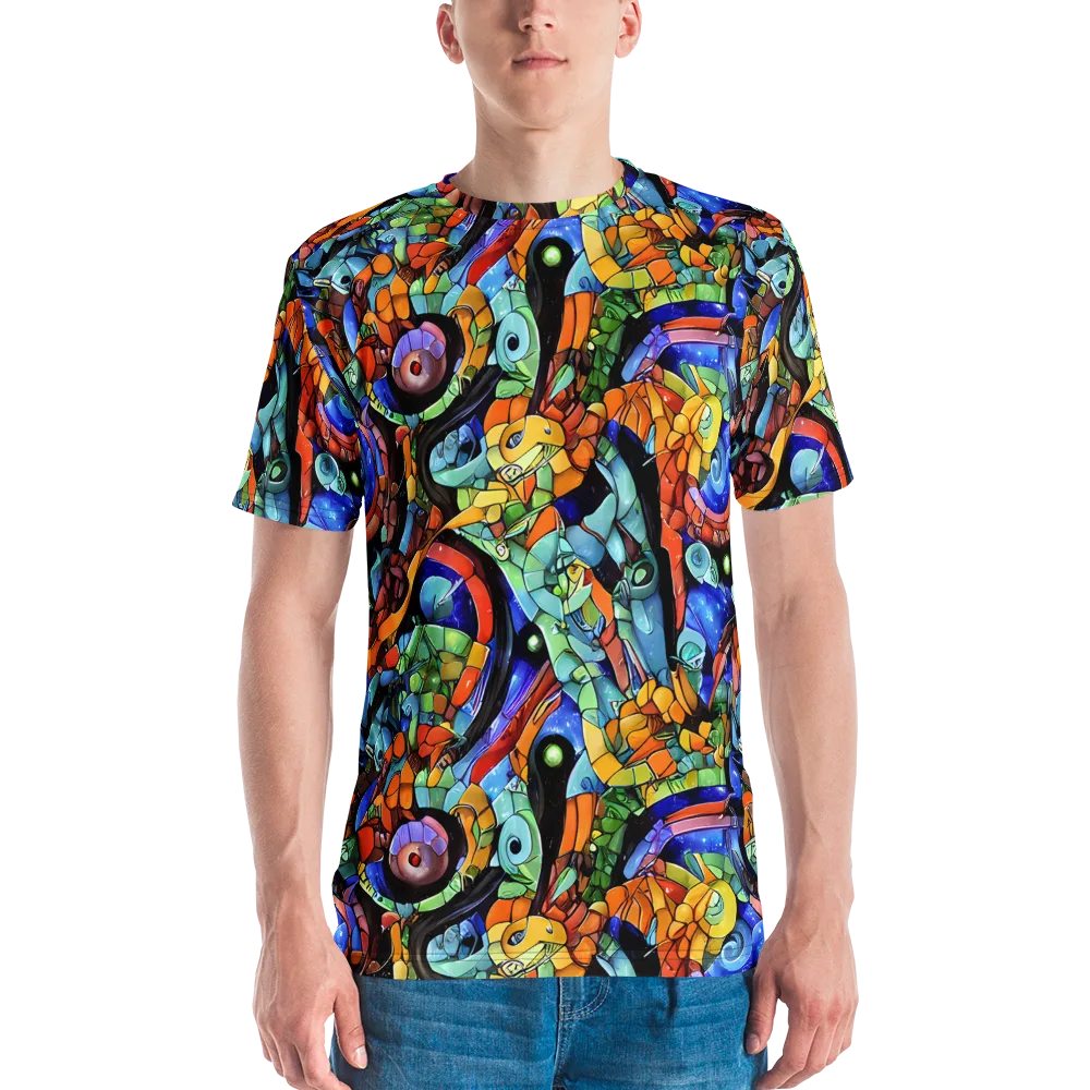 Cascade Muralista on Men's Crew Neck T-Shirt — Front