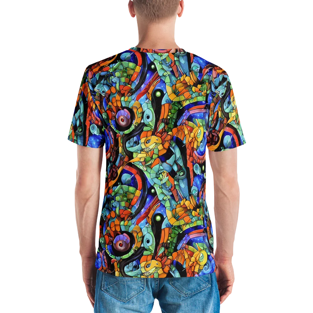 Cascade Muralista on Men's Crew Neck T-Shirt — Back