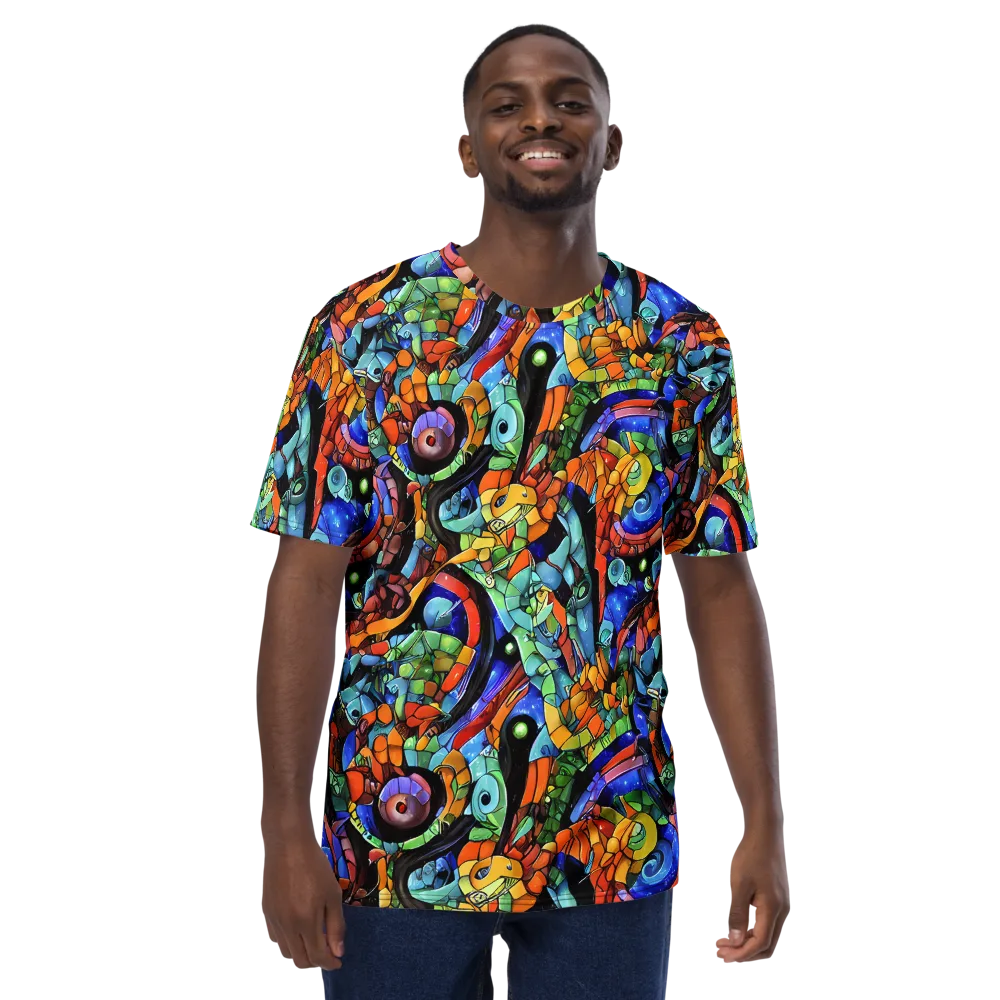 Cascade Muralista on Men's Crew Neck T-Shirt — Front