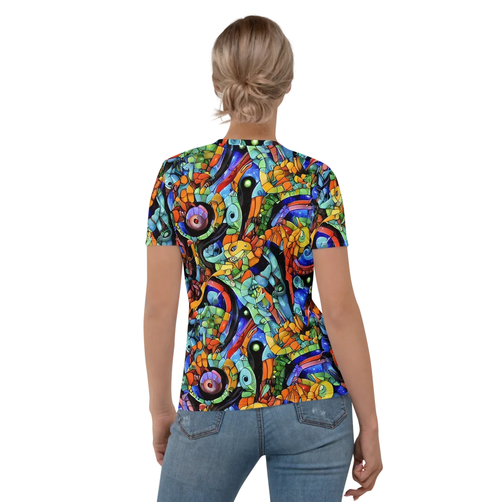 Cascade Muralista on Women's Crew Neck T-Shirt — Back