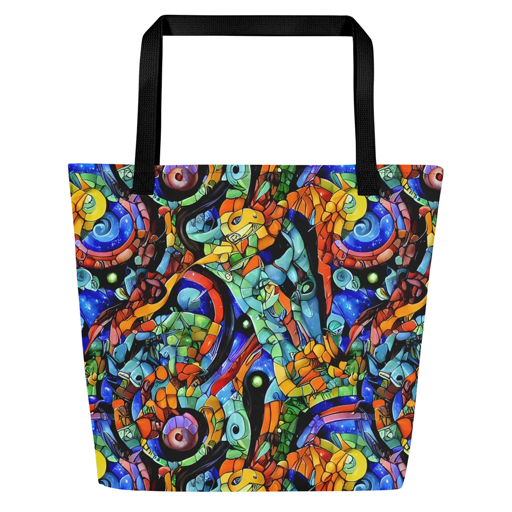 Cascade Muralista on Large Tote Bag W/ Pocket — Front