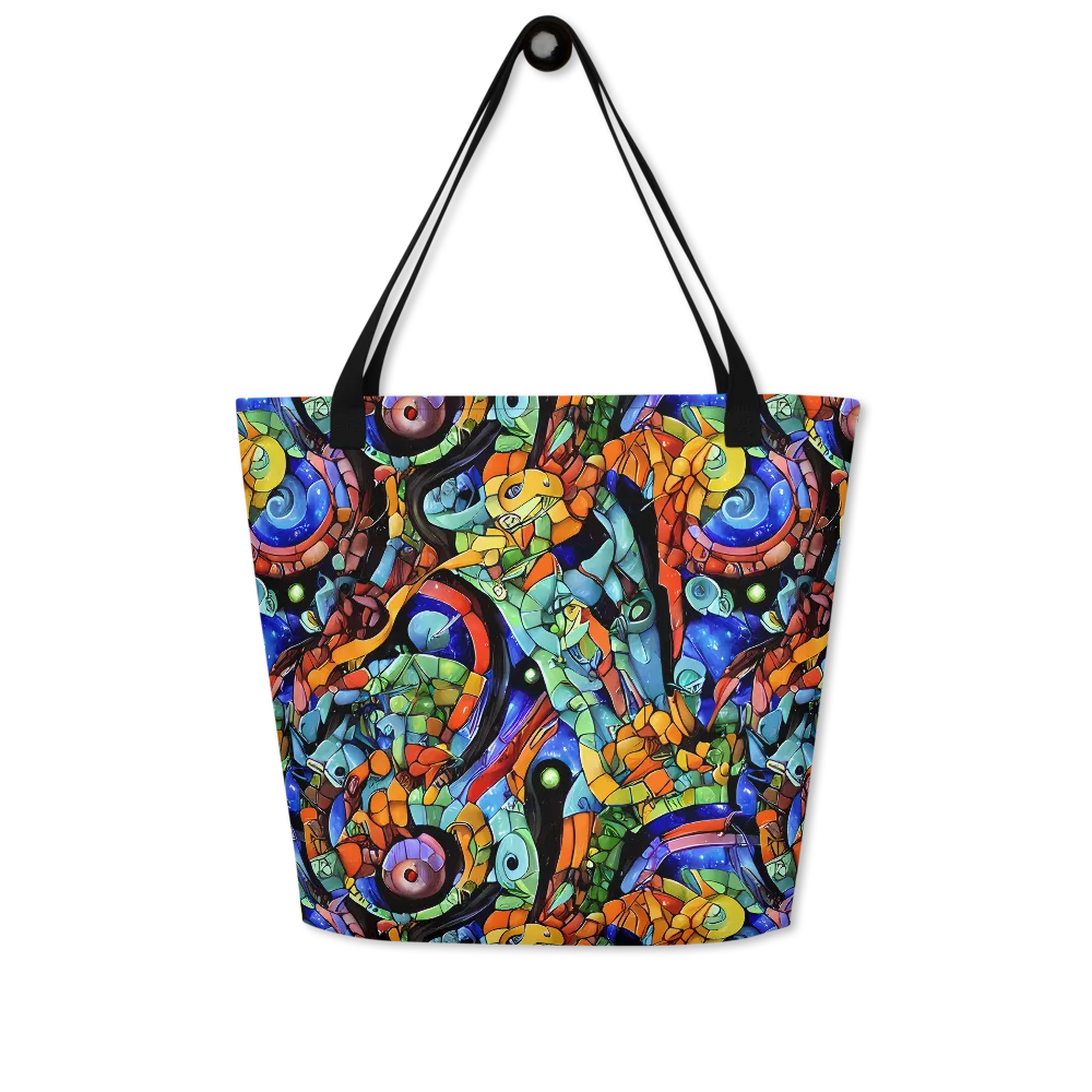 Cascade Muralista on Large Tote Bag W/ Pocket — Front