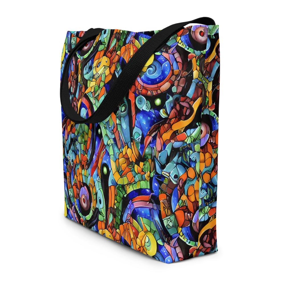 Cascade Muralista on Large Tote Bag W/ Pocket — Front