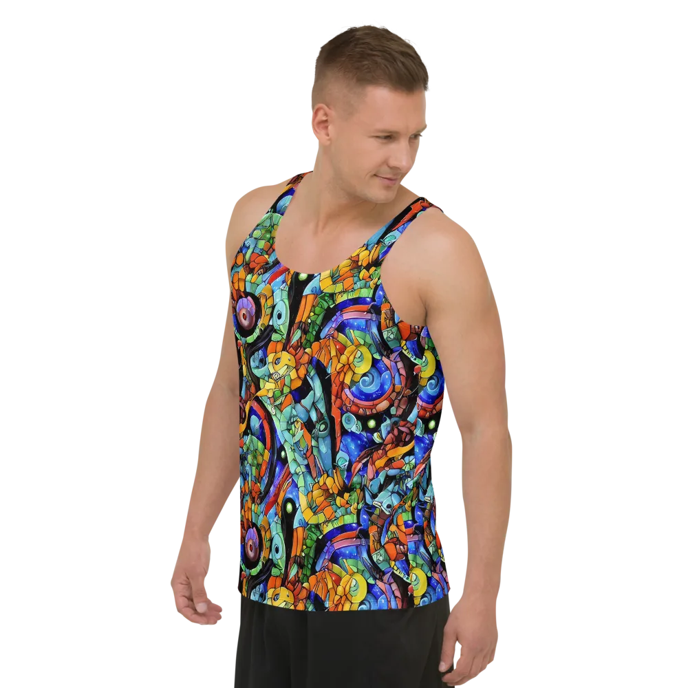 Cascade Muralista on Men's Tank Top — Left Front