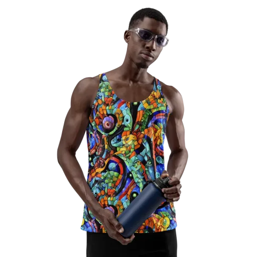 Cascade Muralista on a Men's Tank Top